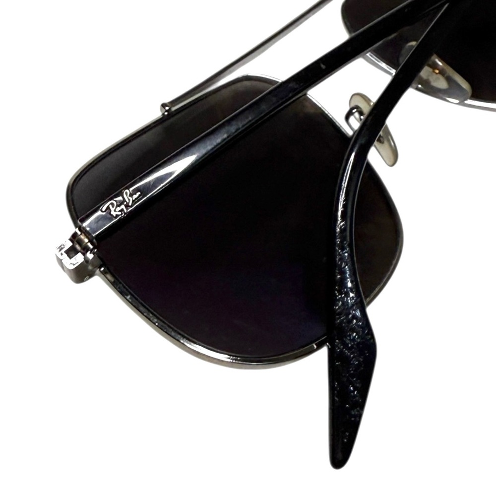 Ray Ban Polarized Polished Gunmetal Wide Sunglasses RB3699 - Picture 4 of 7